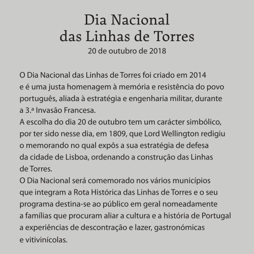 DIA NACIONAL DAS LINHAS DE TORRES 