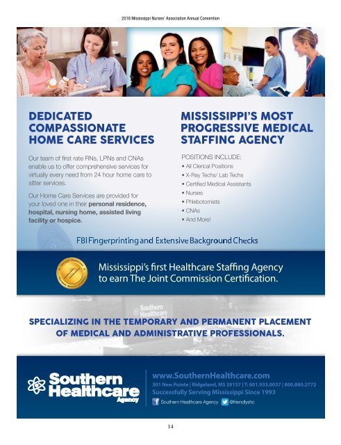 2018 Mississippi Nurses Association Annual Convention Yearbook