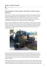 sedot limbah industri bandung