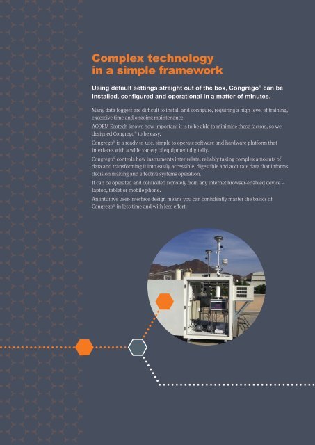 ACOEM Ecotech Congrego Data Loggers brochure