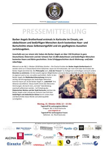 Pressemitteilung Barber Angels_Karlsruhe Oktober 2018