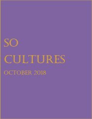 SoCultures October 2018