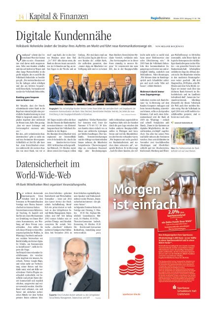 REGIOBUSINESS NR. 196 - Oktober 2018