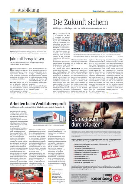 REGIOBUSINESS NR. 196 - Oktober 2018