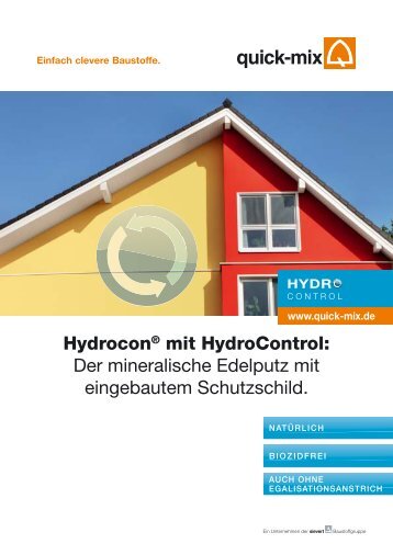 Hydrocon® mit HydroControl: Der mineralische Edelputz ... - Quick-Mix