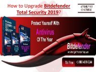 How to Upgrade Bitdefender Total Security 2019? Call: +1-888-688-8264