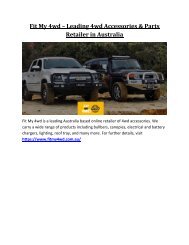 Fit My 4wd – Leading 4wd Accessories & Parts Retailer in Australia
