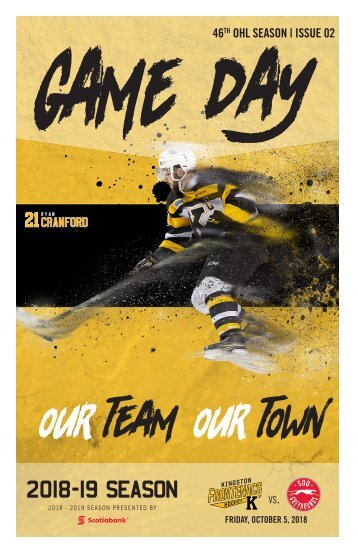 Kingston Frontenacs GameDay October 5, 2018