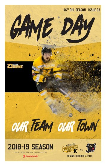 Kingston Frontenacs GameDay October 7, 2018