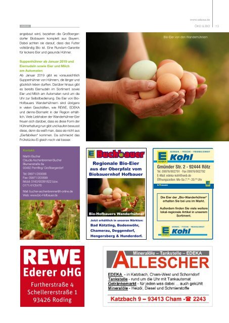 Ökona - das Magazin für natürliche Lebensart: Ausgabe Herbst 2018