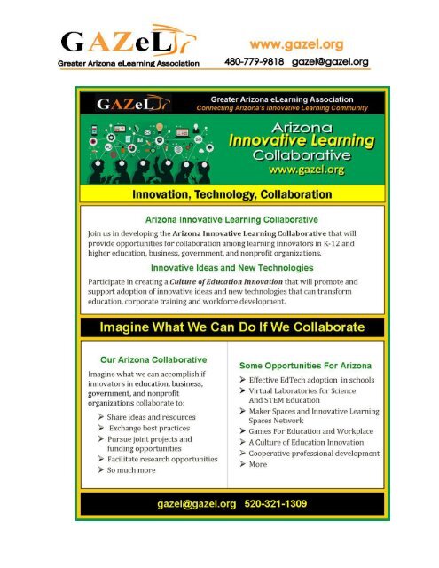 GAZeL Innovative Learning Collaborative Roadmap 2016