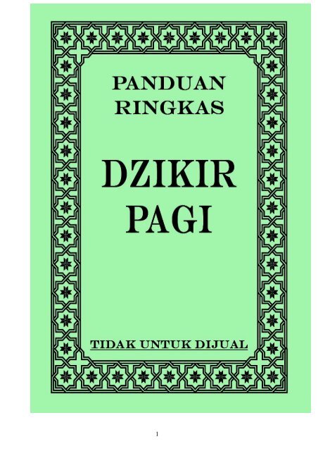Buku Dzikir Pagi Bigger Final 11 Mei 2017