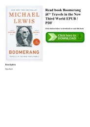 Read book Boomerang â€“ Travels in the New Third World EPUB  PDF