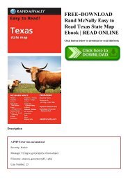 FREE~DOWNLOAD Rand McNally Easy to Read Texas State Map Ebook  READ ONLINE