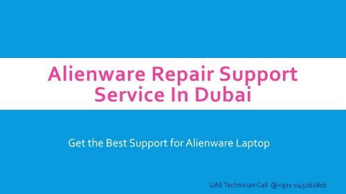 Alienware Repair Support Service In Dubai