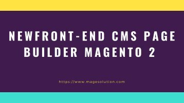 Front-end CMS Page for Magento 2 