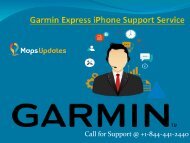 Call us @ +1-844-441-2440 for Garmin Express iPhone Support Services