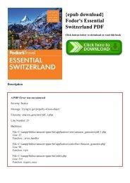 {epub download} Fodor's Essential Switzerland PDF