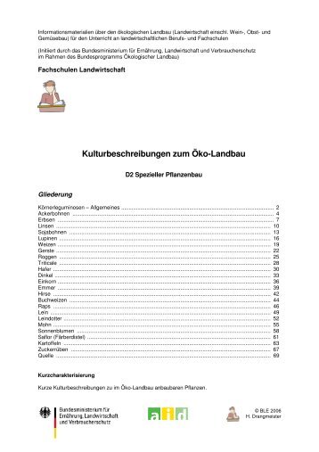 Kulturanleitung - Oekolandbau.de