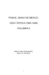 Ponce, Genio de México vida y época