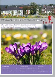 Gemeinde Rohr im Kremstal i n f o - Rohr im Kremstal - Land ...