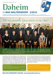 Ausgabe Juni 2010 - Gemeinde Bad Waltersdorf