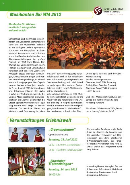 Gemeindeblatt - Gemeinde Rohrmoos-Untertal