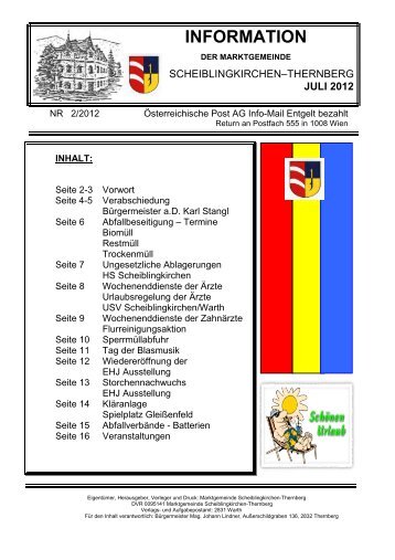 Gemeindeinfo 2/2012 (926 KB) - .PDF - Marktgemeinde ...
