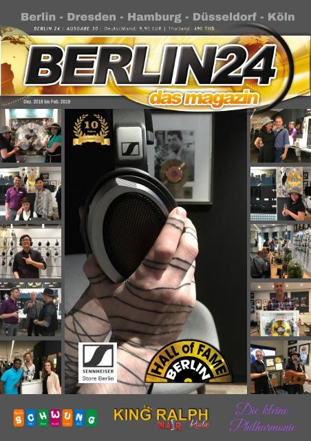 Ab Mitte November - 10 Jahre Berlin 24  Das Magazin  - Hall of Fame Berlin - Radio Schwung-  Berlin 24 TV