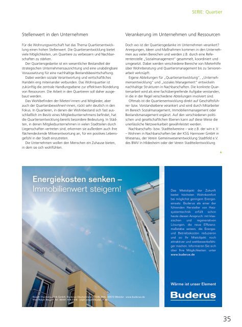 VNW-Magazin - Ausgabe 5/2017