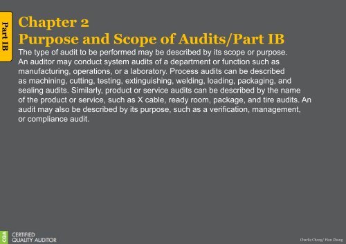 My Reading on ASQ CQA HB Part I-IA~IE-s