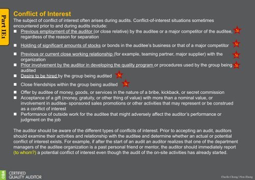 My Reading on ASQ CQA HB Part I-IA~IE-s