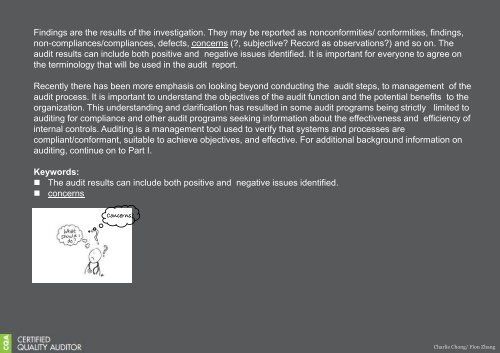 My Reading on ASQ CQA HB Part I-IA~IE-s