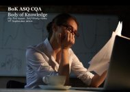 Understanding ASQ-CQA -Body of Knowledge
