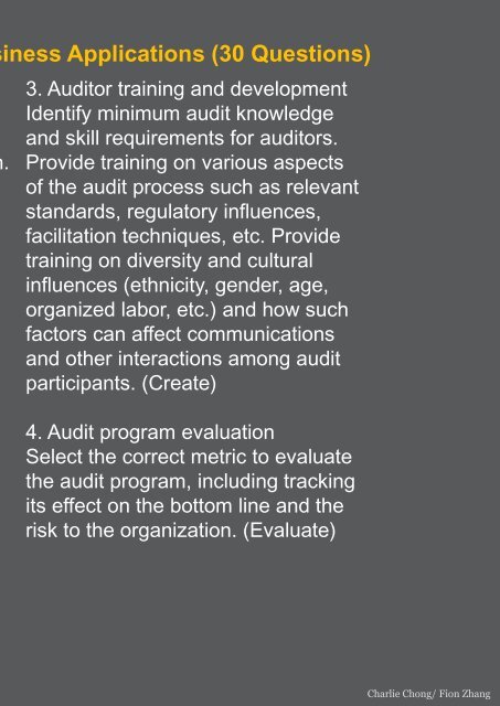 Understanding ASQ-CQA -Knowing The Ways