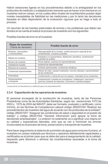 Manual de toma de muestras