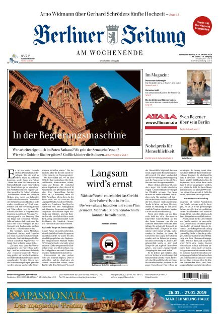 Berliner Zeitung 06./07.10.2018