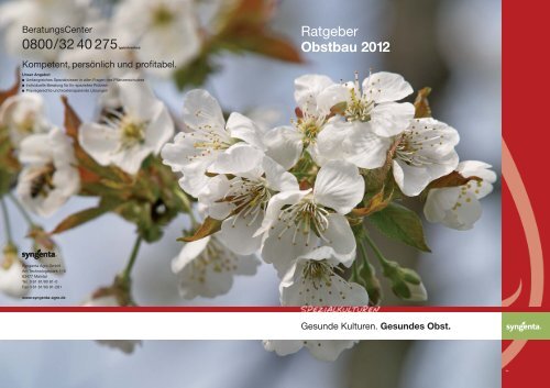 Ratgeber Obst 2012:1 - Syngenta