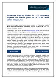 Automotive Lighting Market