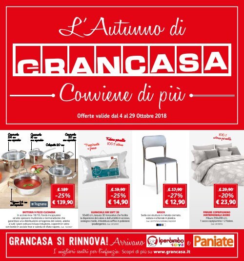 Grancasa 4 ottobre-29 ottobre 2018