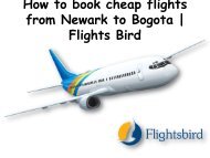 Get the best & cheap flights from Newark to Bogota