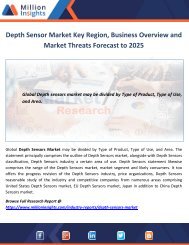 Depth Sensor Market Business Overview Forecast to 2025