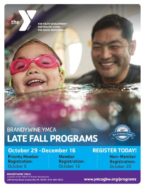 Brandywine YMCA - Late Fall Program Guide 2018