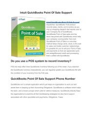 Intuit QuickBooks Point Of Sale Support - PosTechie Learn & Support