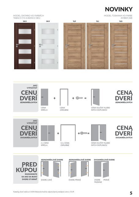 Dvere Centurion - KATALOG 2018 ed-2