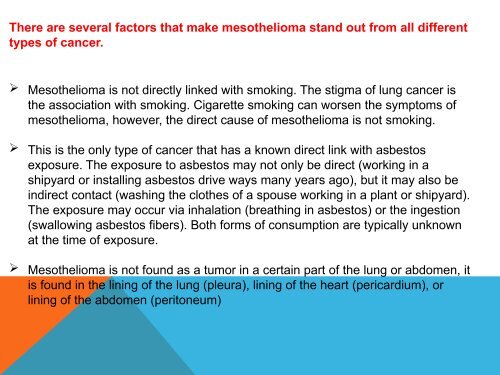 Lung Cancer And Mesothelioma Causes