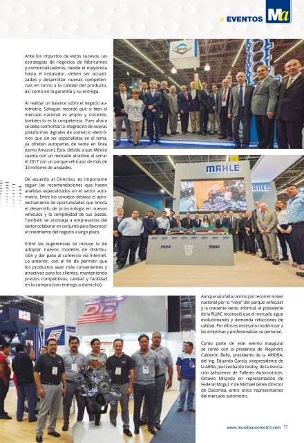 REVISTA MUNDO AUTOMOTRIZ 271 OCTUBRE 2018