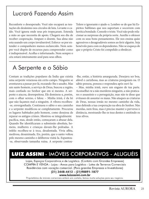 Revista Aurora no. 136 / 2018