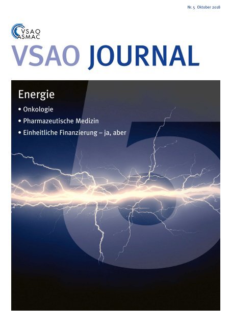 VSAO JOURNAL Nr. 5 - Oktober 2018