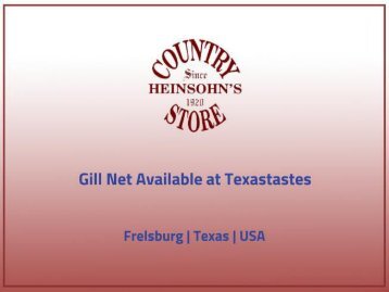 Shop best Gill net – Texastastes